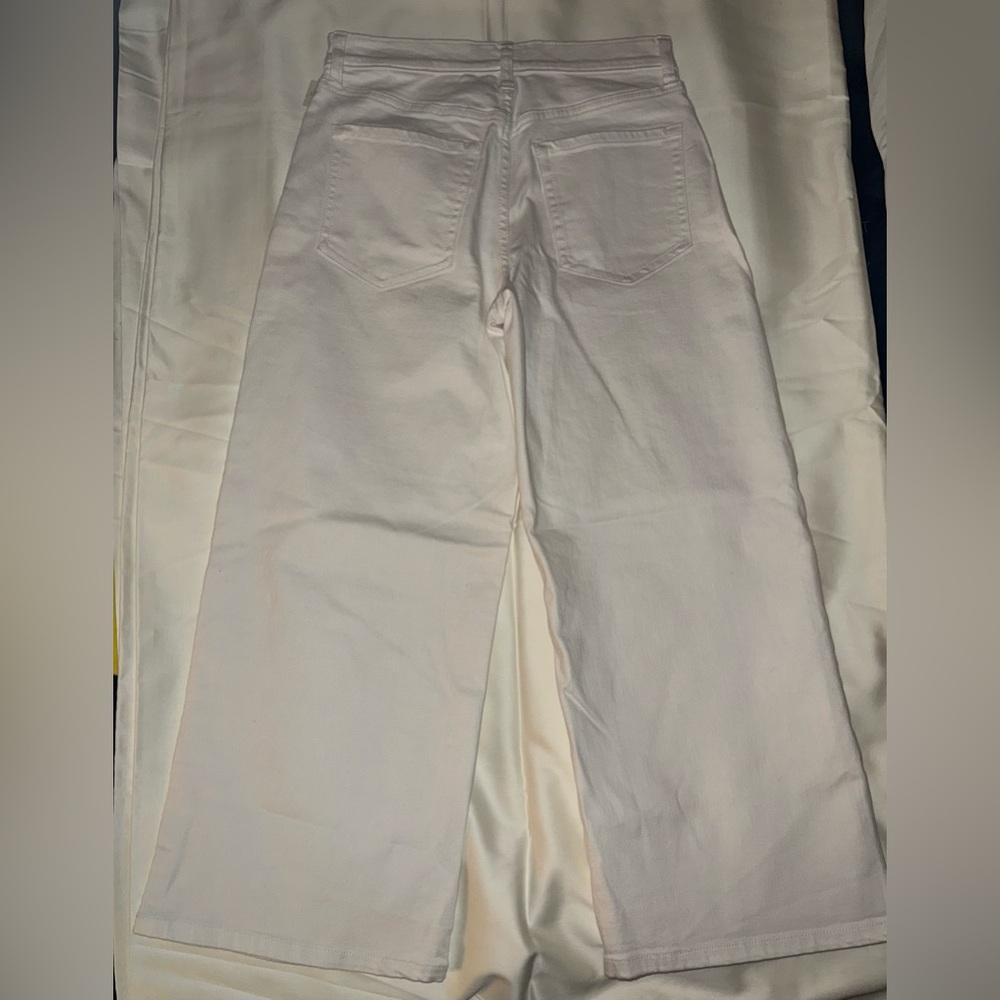 Nwt Banana Republic White Wide Leg Jean Size 27/4 Petite - Picture 5 of 5